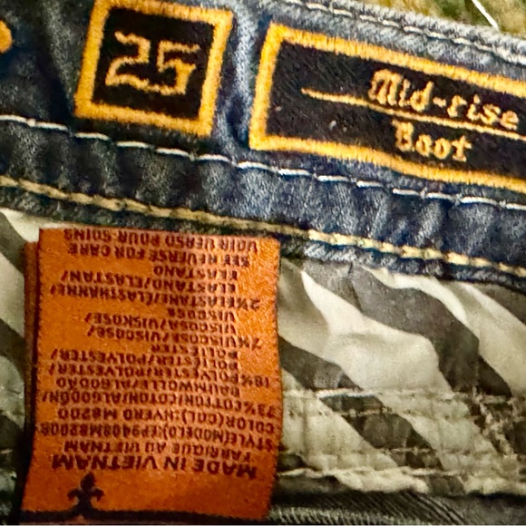 Women’s Rock Revival Hyero Mid-rise Boot Stretch Jeans 25 - Picture 4 of 7